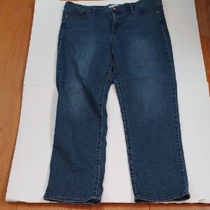 Ella Moss Dark Wash Denim Sz. 16 Straight. Rise 11.5". L.28"  EUC!